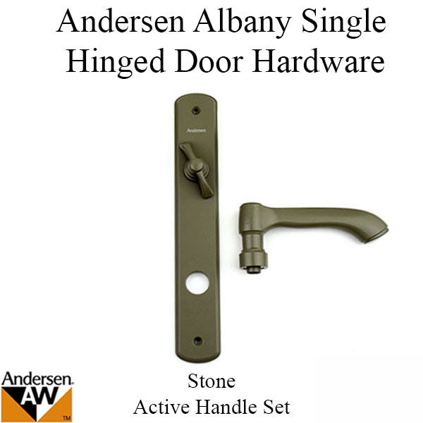 Andersen Door Handle Albany Active Single Hinged Door Hardware Stone - 9007547