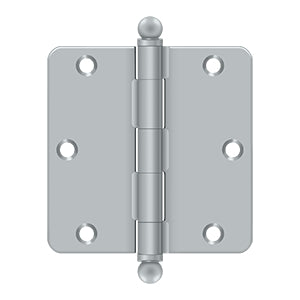 3-1/2" x 3-1/2" x 1/4" Radius Hinge, w/ Ball Tips