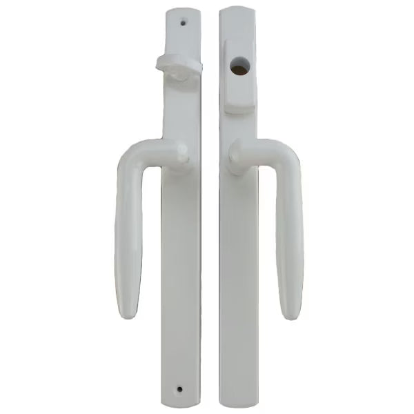 Integrity Sliding French Door Handle Set: Stone White, Left-Handed Interior and Exterior Kit.