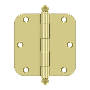 3-1/2" x 3-1/2" x 5/8" Radius Hinge, w/ Ball Tips