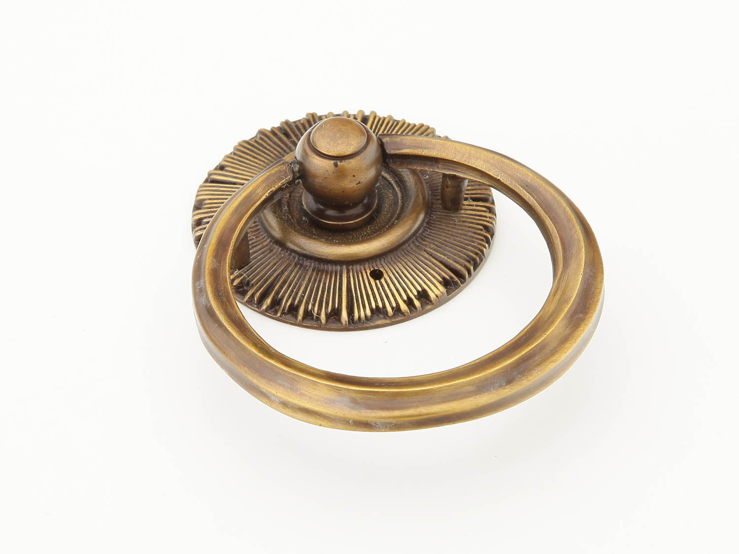 Schaub Sunburst - Ring Pull with Backplate - 2-1/4" x 3" overall