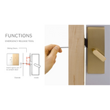 Emtek 222201 Modern Rectangular Barn Door Privacy Locks