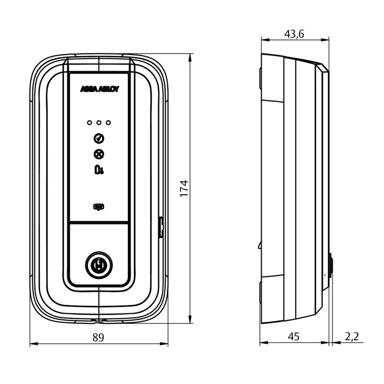 CLIQ® Wall PD (Wall-Mounted Unit for Updating User Keys) for Indoor Use Only