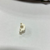 Guide, T-Astragal Flush Bolt, Open Face Plastic - White - 362203