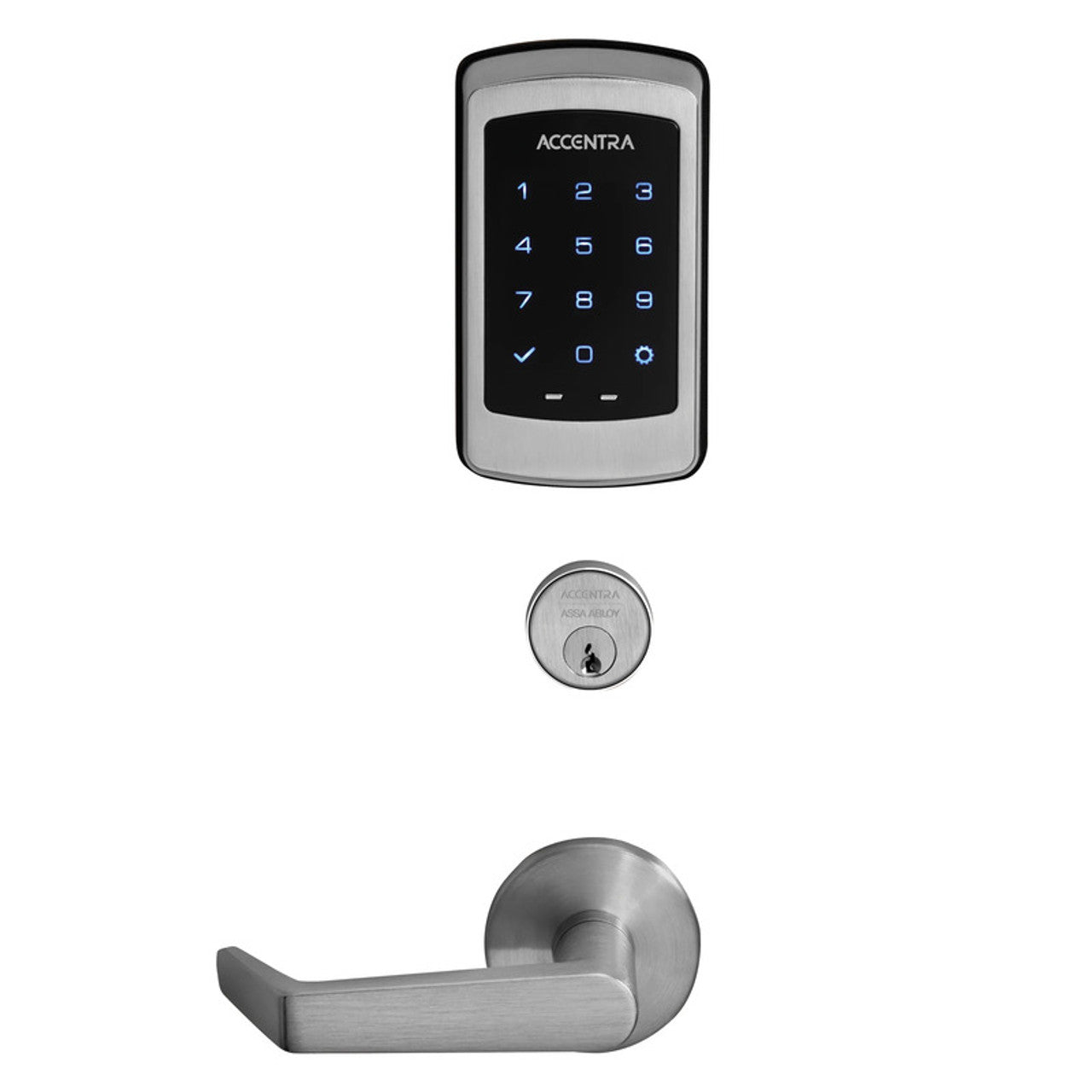 Accentra nexTouch Series - Grade 1 Mortise Lock with Keypad Trim, Stand Alone Capacitive Touchscreen