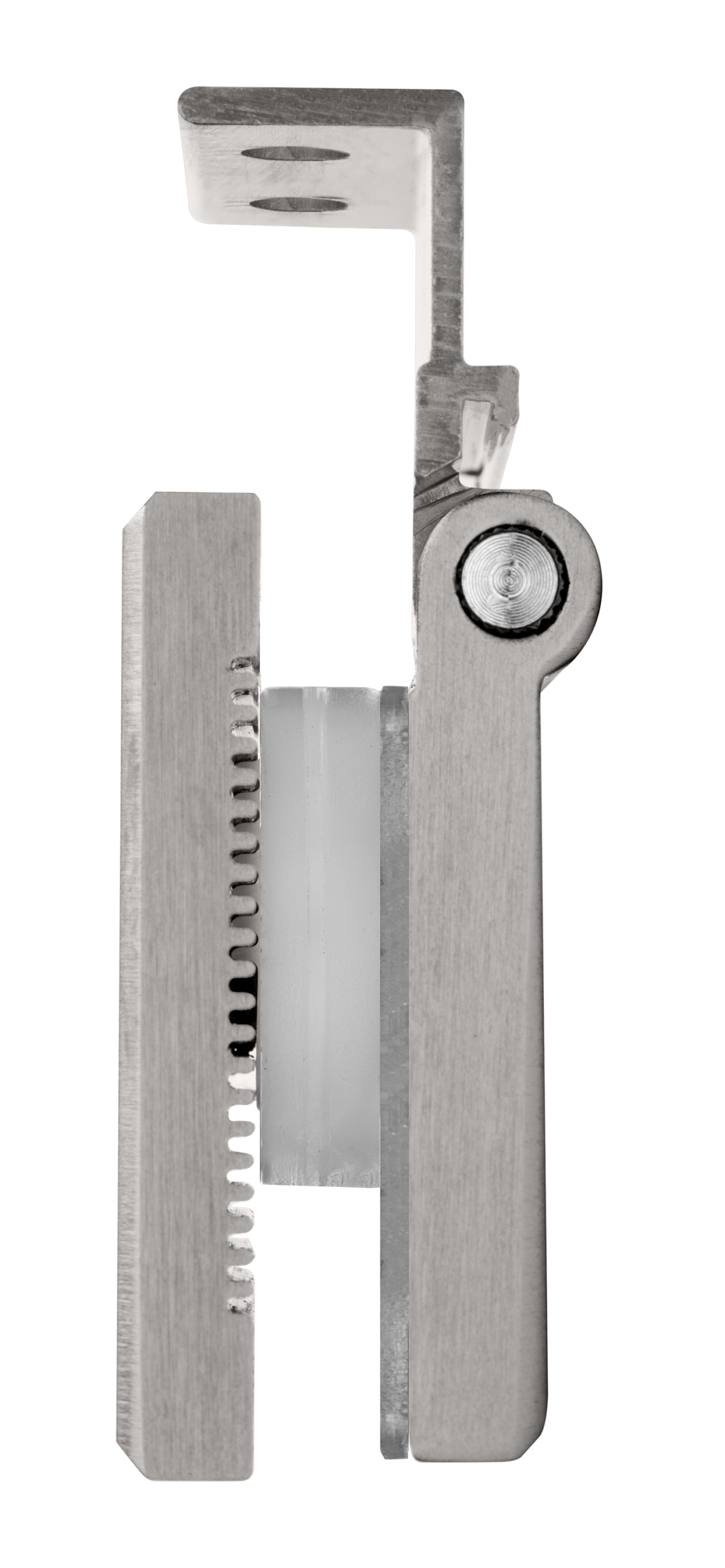 ALMHBN1 MINI HINGE FOR 1/4" GLASS SHOWER DOORS IN BRUSHED NICKEL FINISH