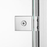 Mini Hinge for 1/4" Glass Shower Doors in Polished Chrome Finish