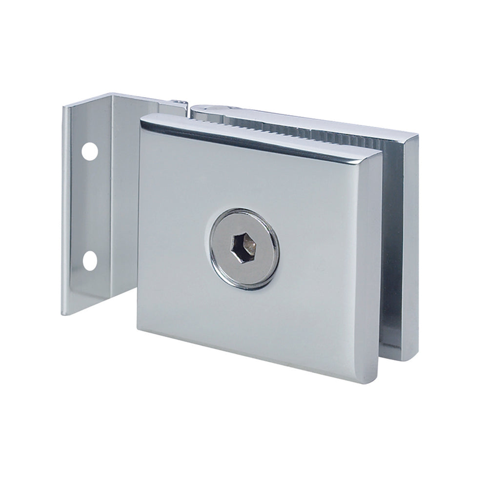 Mini Hinge for 1/4" Glass Shower Doors in Polished Chrome Finish