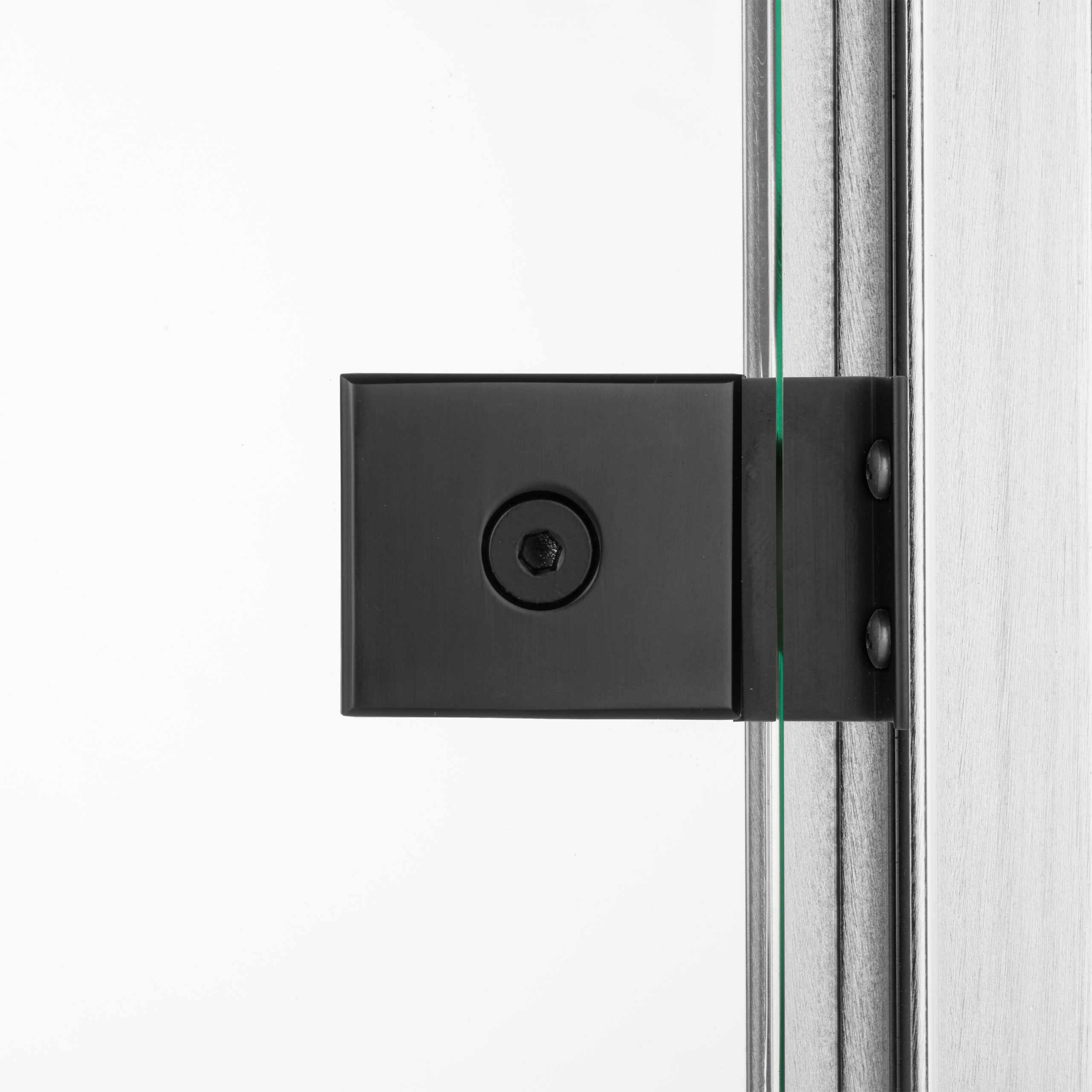 ALMHUS10B MINI HINGE FOR 1/4" GLASS SHOWER DOORS IN ANTIQUE BLACK FINISH