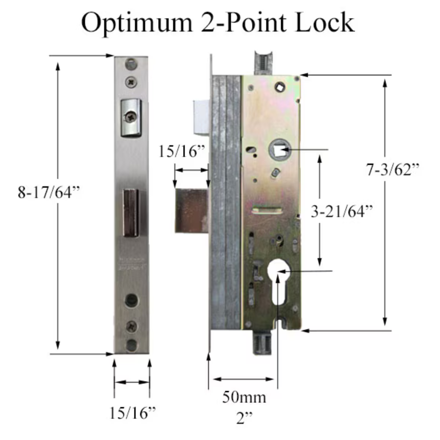 Optimum Long Throw 4-Point Door Lock