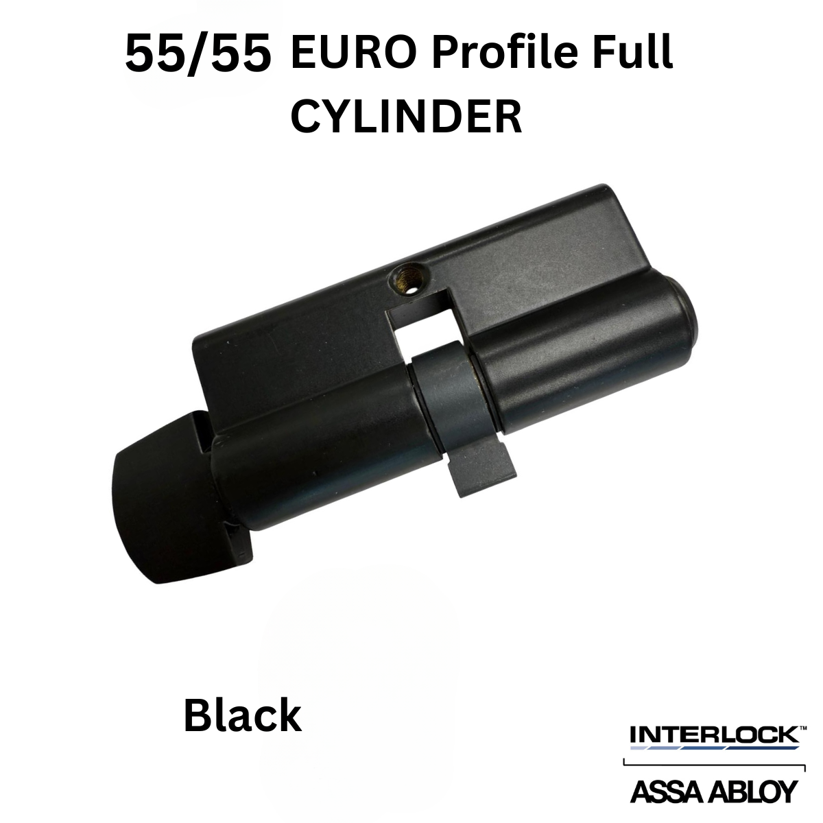 INTERLOCK Euro Profile Cylinder 55/55 Key outside / Thumbturn inside, Choose Color