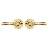 EAB1111PVD Rockwell Premium Solid Brass Bourne Lever Passage Set in Lifetime Brass with Concealed Screws