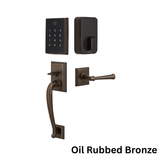 Emtek EMP20205 EMPowered Motorized Touchscreen Keypad Entry Set with Franklin Grip