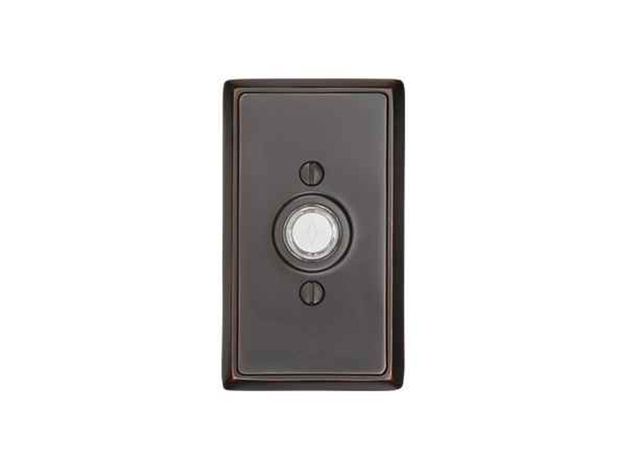 Emtek 2403 Brass Rectangular Door Bell Cover