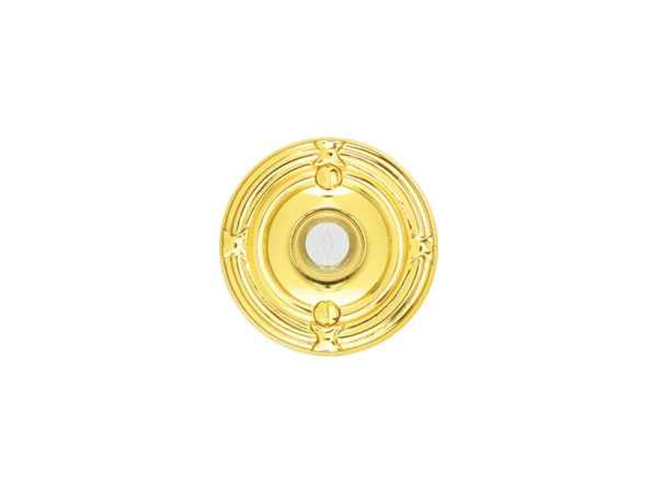 Emtek 2407 Brass Ribbon & Reed Door Bell Cover