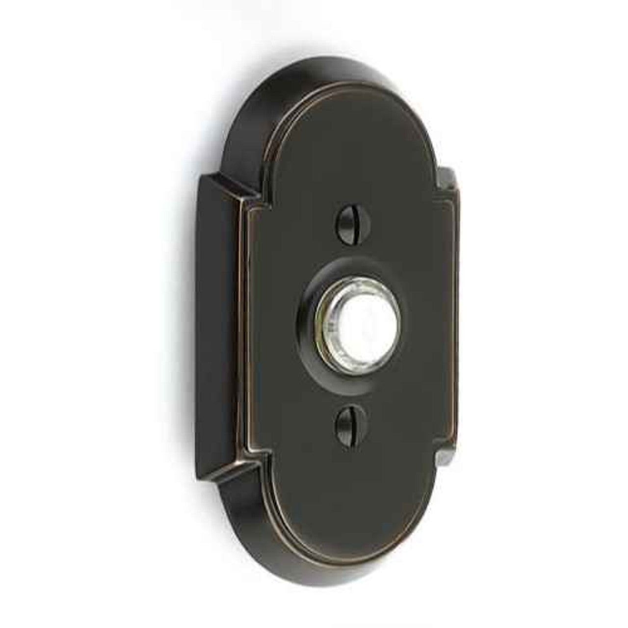 Emtek 2408 Brass Style 8 Door Bell Cover