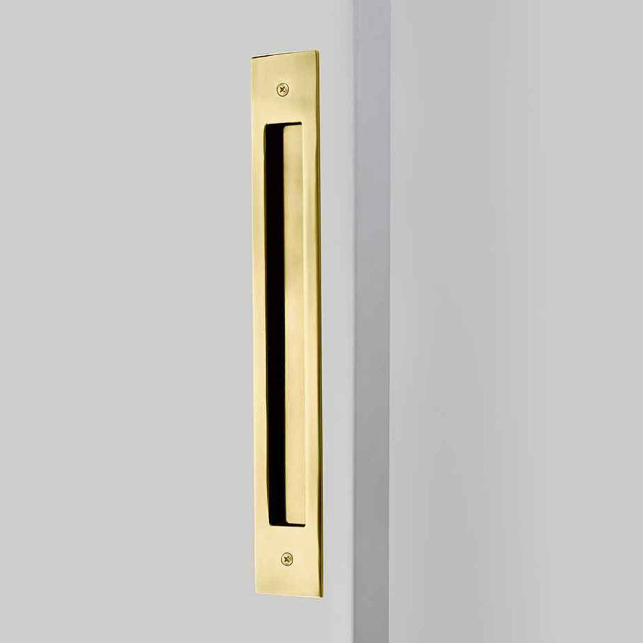 Emtek 221710 MODERN RECTANGULAR FLUSH PULLS With 2" x 10" Overall For 8" C-to-C Door Pull
