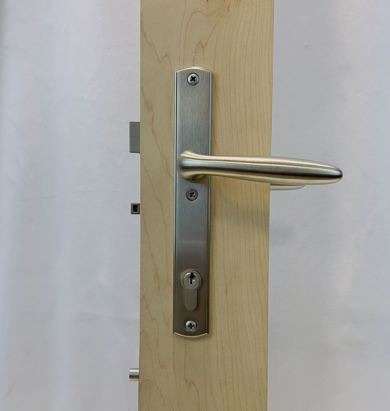 HOPPE MULTIPOINT LOCK HANDLESET, VERONA, M151/216N, SOLID BRASS - SATIN NICKEL, ACTIVE , 2094805