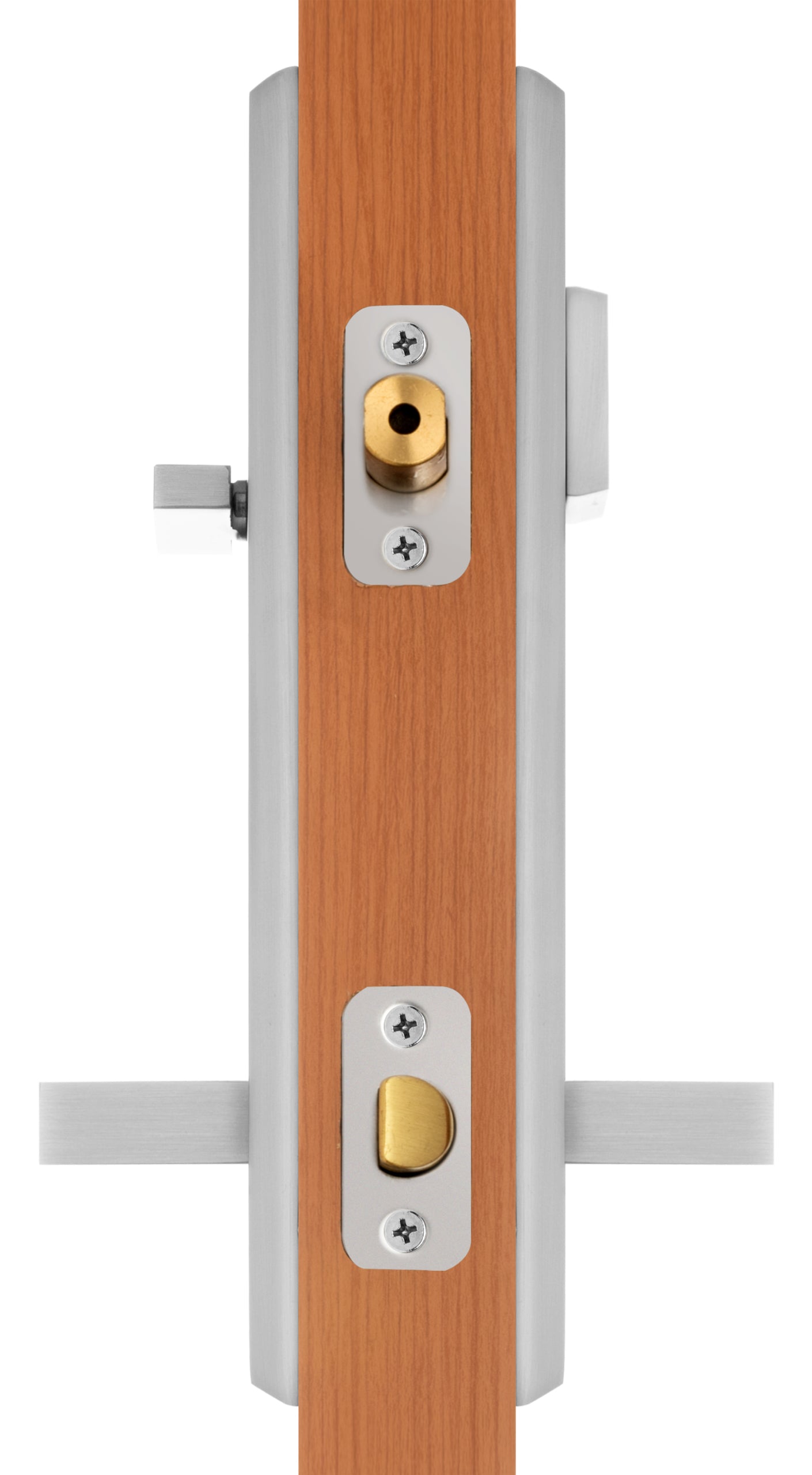 H433DLUS15 ROCKWELL TIMES SQUARE HANDLESET WITH DELTA LEVER IN BRUSHED NICKEL
