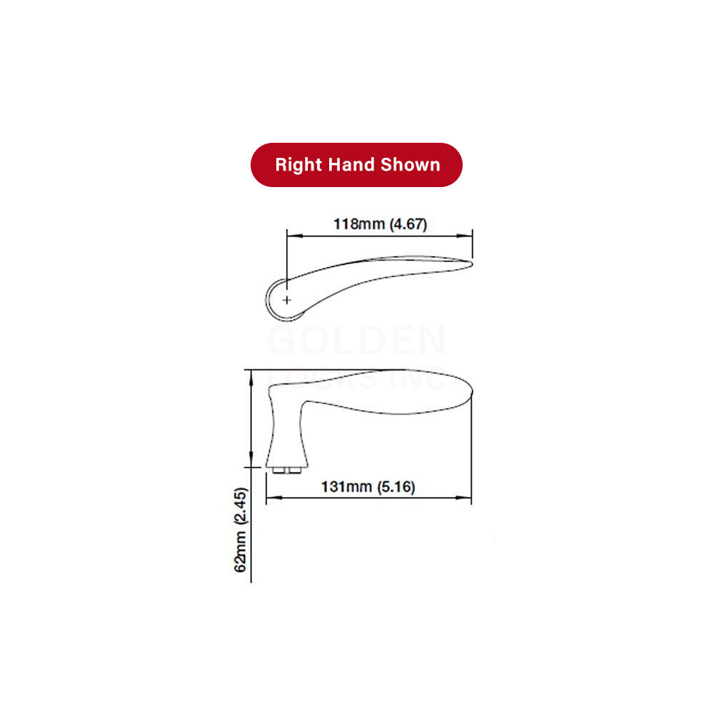 HOPPE HLS7 HANDLESET, RODOS, M1603/2167N, KEYED ACTIVE, SATIN NICKEL - 2745698