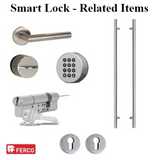ROUND ROSETTES FOR PROFILE CYLINDER, 1-3/4 OR 2-1/4 DOORS