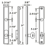 G-U ALLEGRO HANDLE & 30MM PLATE, ACTIVE, KEY & THUMBTURN (HANDLE ABOVE CYLINDER) CHOOSE COLOR