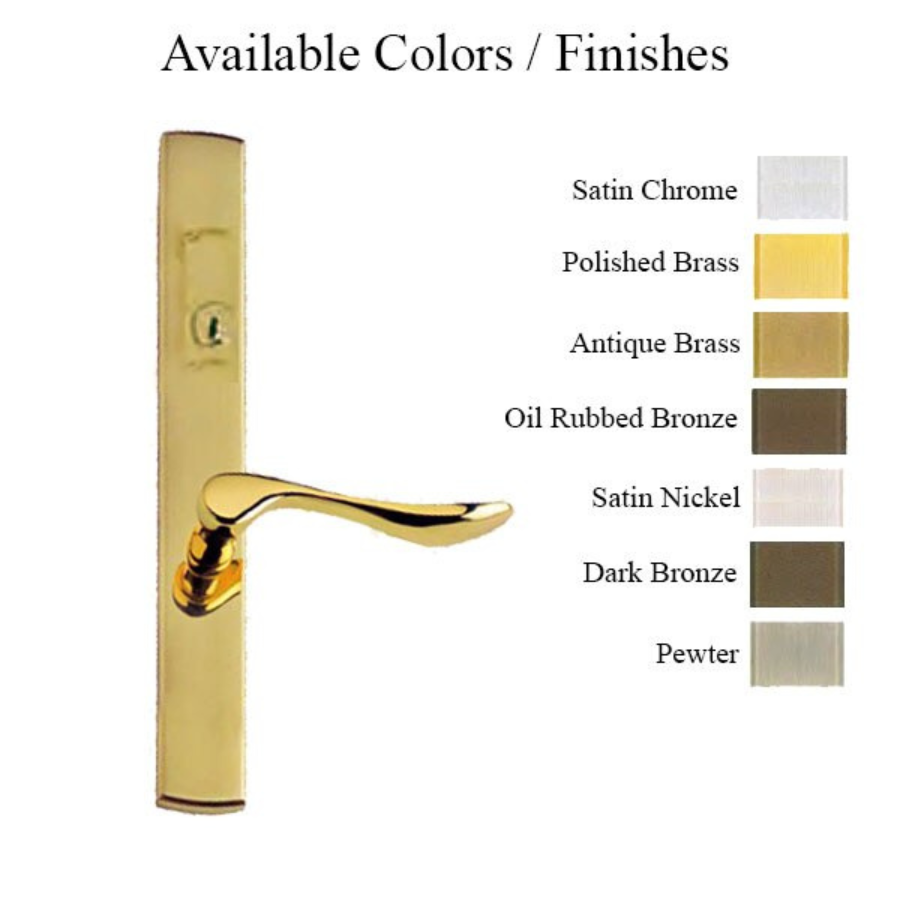 G-U VENICE HANDLE & 30MM PLATE, ACTIVE, KEY & THUMBTURN (HANDLE BELOW CYLINDER) CHOOSE COLOR