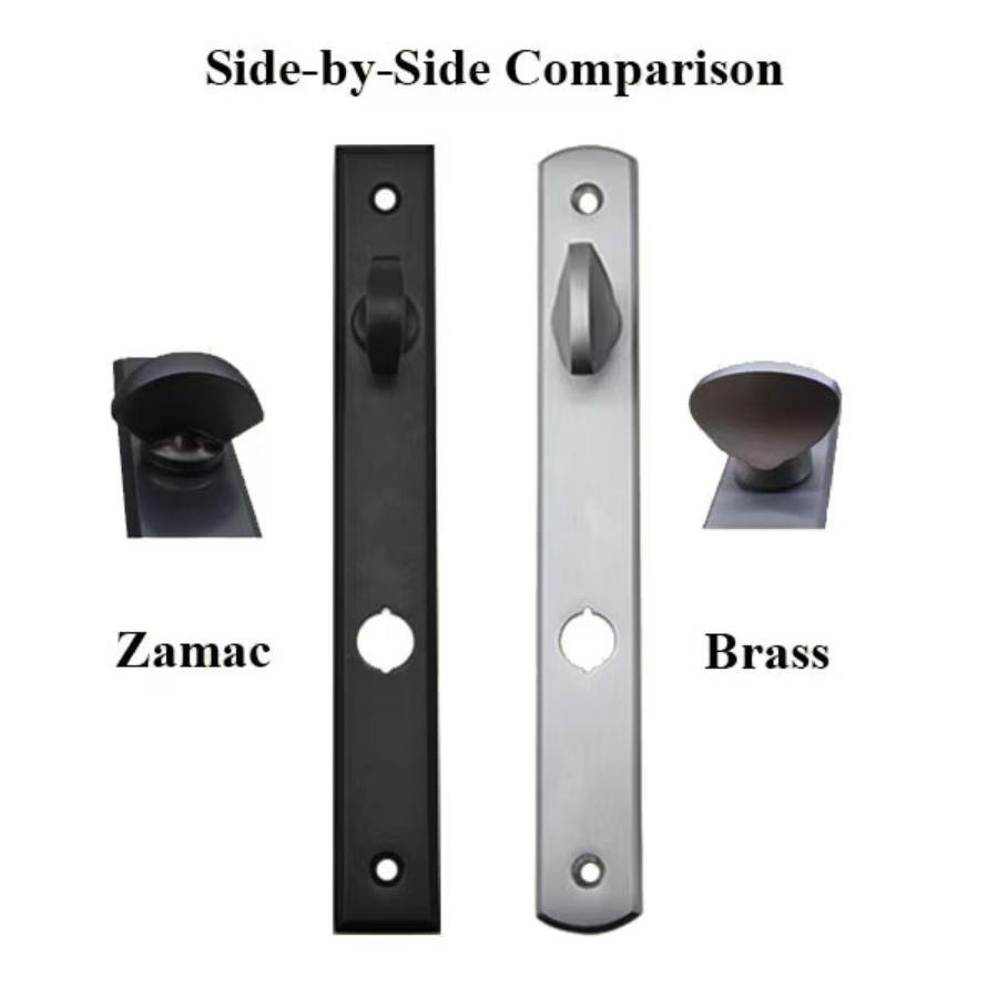 G-U VENICE HANDLE & 30MM PLATE, ZAMAC, ACTIVE, KEY & THUMBTURN (HANDLE ABOVE CYLINDER) CHOOSE COLOR