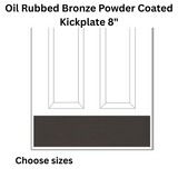 Brass Accents Oil Rubbed Bronze Powder Coated Kickplate 8