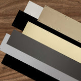 Brass Accents White Plastic Kickplate 8" - Choose Size