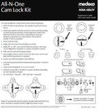 Medeco 60t0350t All-In-One Cam Lock Kit