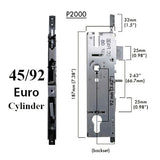 Amesbury Truth P2000 Active Single Point Mortise Lock 45/92 European Cylinder