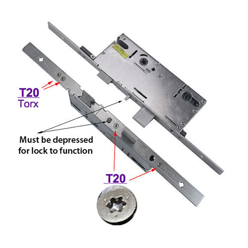 Amesbury Truth P2000 Active Single Point Mortise Lock 45/92 European Cylinder