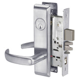 Accentra 8847FL Grade 1 Apartment or Dormitory Entrance with Auxiliary Latch Mortise Lock, Pacific Beach Lever