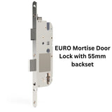 EURO Mortise Door Lock 55mm backset -with Latch and Deadbolt
