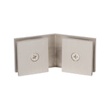 SDGQ135BSN Rockwell Square 135° Glass to Glass Clamp in Brushed Nickel Finish
