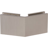 SDGQ135BSN Rockwell Square 135° Glass to Glass Clamp in Brushed Nickel Finish
