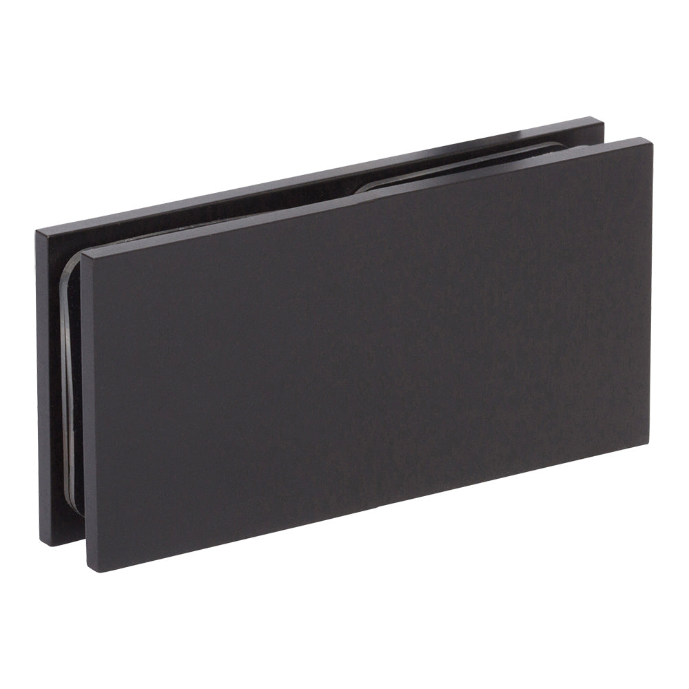 SDGQ2X5180US10B Rockwell Square 180-Degree 5″ x 2″ Glass to Glass Clamp in Antique Black Finish