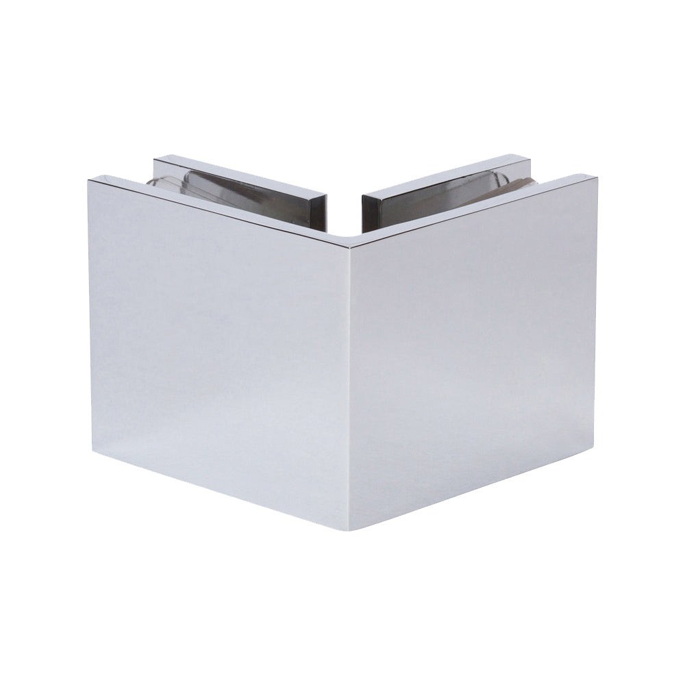SDGQ90CP Rockwell Square 90° Glass to Glass Clamp in Polished Chrome Finish