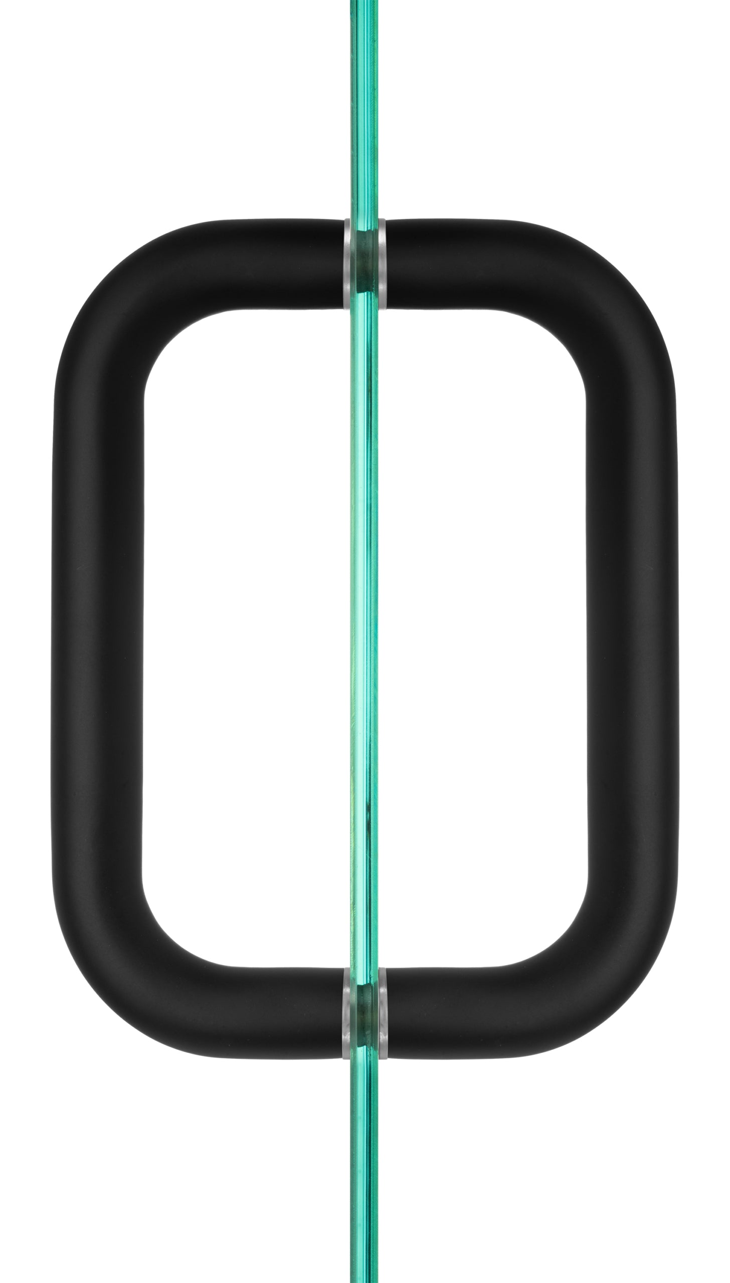 SDH3/4X8-US10B 8" Back to Back Tubular Pull in Antique Black Finish for Heavy Glass Frameless Shower Doors