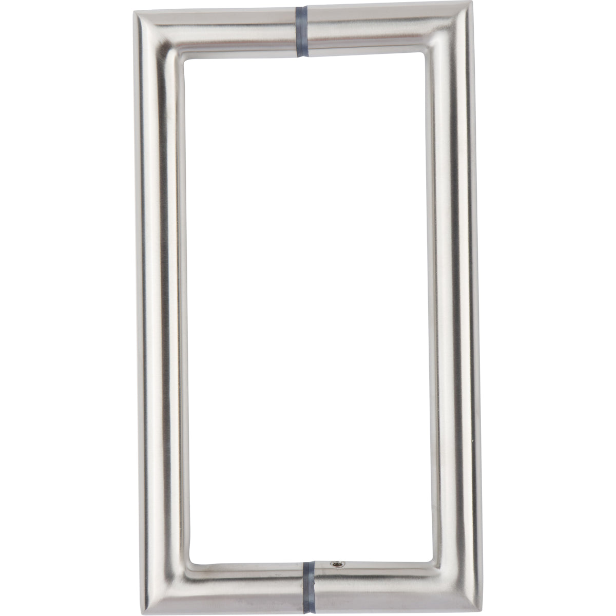 SDH8MCTBS Rockwell 8" Back to Back Tubular Mitered Corner Handle in Brushed Nickel Finish for Heavy Glass Frameless Shower Doors