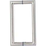 SDH8MCTBS Rockwell 8" Back to Back Tubular Mitered Corner Handle in Brushed Nickel Finish for Heavy Glass Frameless Shower Doors