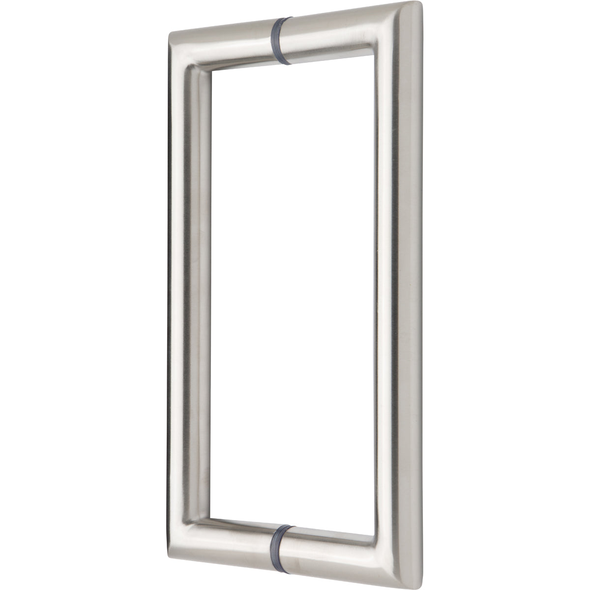 SDH6MCTBS Rockwell 6" Back to Back Tubular Mitered Corner Handle in Brushed Nickel Finish for Heavy Glass Frameless Shower Door