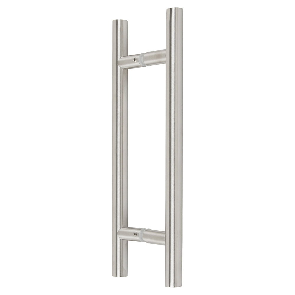 SDHLP6BS Rockwell 6 inch Back to Back Ladder Pull in Brushed Nickel for Heavy Glass Frameless Shower Doors