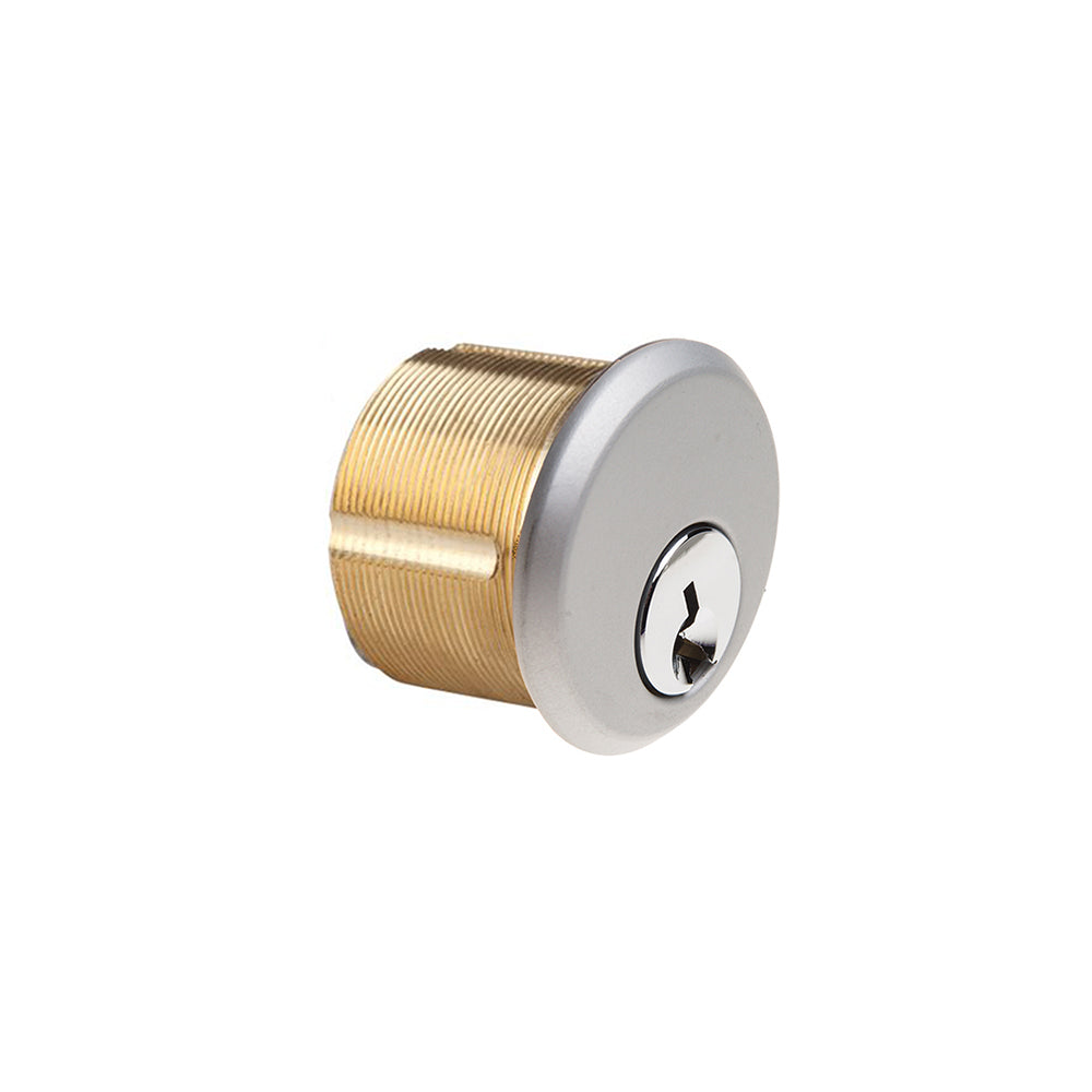 SFZCX1AL Rockwell Mortise Keyed Cylinder lock in Aluminum Finish