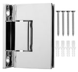 SJQL037CP0 Junior Square Classic Full Backplate Shower Hinge in Polished Chrome