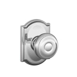 Schlage Residential F170 - Georgian Knob Half Dummy - Brookshire Rose