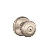 Schlage Residential F40 - Privacy Lock - Georgian Knob, 16080 Latch and 10027 Strike - Camelot Trim