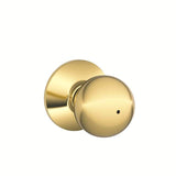 Schlage Residential F40 - Privacy Lock - Orbit Knob, 16080 Latch and 10027 Strike
