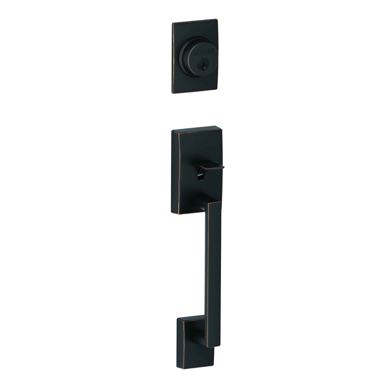 Schlage Residential FC58 - Custom Century Exterior Active Handleset Only with C Keyway